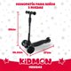 thumbnail image 2 of Scooter Aluminio Kidmon Plegable Monopatin 3 Ruedas De Luces Negro, 2 of 3
