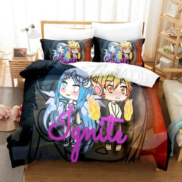 The Gacha Girl Bedding Sets Duvet Cover Set With Pillowcase Bedclothes Bed Linen