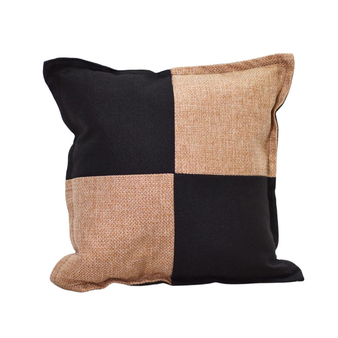 Máxima Design - Cojín Gabriela Omega Negro Crudo 50X50 Cm