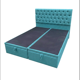thumbnail image 2 of Cama Baúl 2 Plazas Lino Turquesa 150x190 Base Dividida con Respaldo Tapizado, 2 of 2
