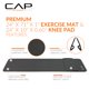 thumbnail image 3 of Colchoneta de yoga CAP, alta densidad, 71 x 61 x 1,3 cm, 3 of 6