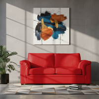 Latam Home - Sofa Ancona 3 C Pu Grano Rojo