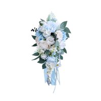 Magideal - Ramo De Boda Con Flores Artificiales, Decoración Para Dama De Honor, Cascada Floral, Ramo De Novia Para Celebración De Aniversario Y Fiestas