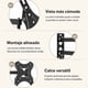 thumbnail image 3 of Soporte TV Muro Articulado 32-55 Pulgadas Acero Negro con Kit Tornillos, 3 of 6