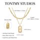 thumbnail image 3 of Collar TONTMY STUDIOS chapado en oro de 14 quilates para mujer con la letra M, 3 of 7
