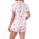 thumbnail image 3 of INSPIRE CHIC Conjuntos de Pijama para Mujer de Manga Corta con Estampado de Lazo Bonito, Suaves y Cómodos, Camisetas con Botones y Pantalones Cortos 2 Piezas XL Rosa, 3 of 5