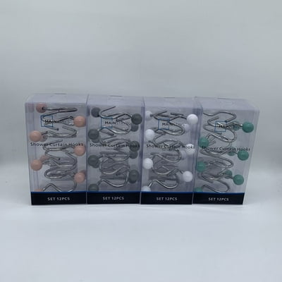 Set 12 Ganchos De Cortina Cerámica ( Varios Colores) 1 Un Mainstays