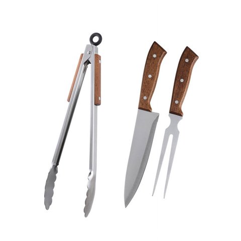 Set Parrilla 3 Piezas Acero Inoxidable Arthome Par81