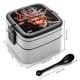 thumbnail image 2 of Lil Pump Fiambrera de Doble Capa, Contenedor de Almuerzo Portátil Apilable, Almacenamiento de Alimentos Hermético a Prueba de Fugas, 1000ml, 2 of 6