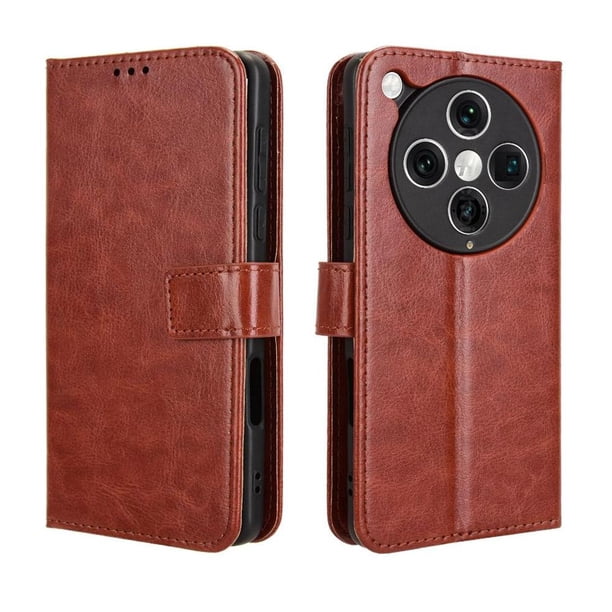 Funda tipo libro para OPPO Find X8 Pro 5G, cartera todo‑en‑uno, funda multifuncional con tarjetero y correa de muñeca desmontable