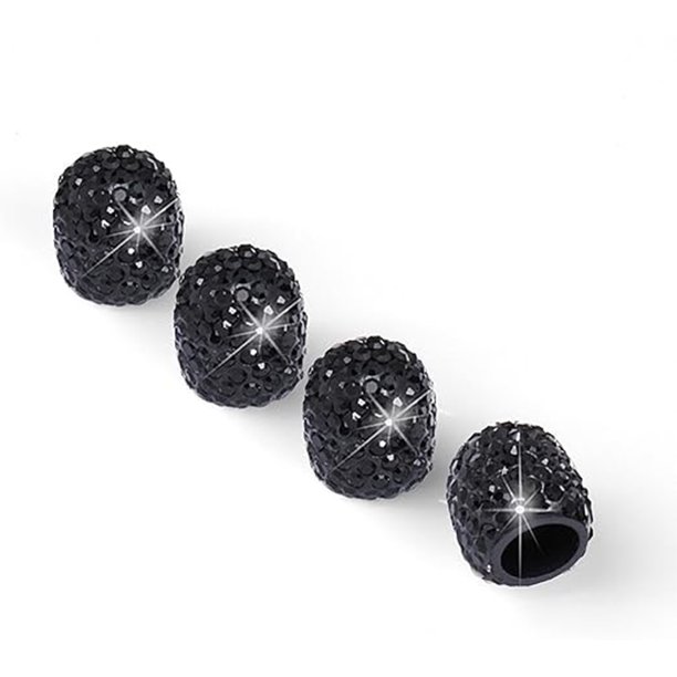 4 Tapones De Válvula De Neumáticos De Automóviles Hechos A Mano, Con Diamantes Artificiales, Para Válvulas De Neumáticos De Automóviles, Atractivos Accesorios De Automóviles A Prueba De Polvo