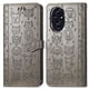 thumbnail image 1 of Funda Cartera FOXDOCK para Honor 200 Pro , Flip PU con Relieve de Gatos y Perros, Tarjetero y Soporte, 1 of 6