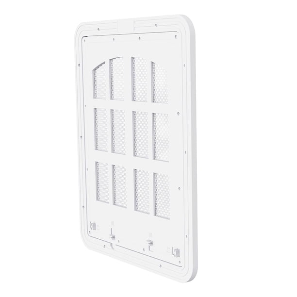 Puerta Mosquitera Para Mascotas Para Puertas Y Pared Para Perros Con Tornillos, Puerta Para Gatos Con Bloqueo De 2 Vías S, Color Blanco