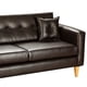 thumbnail image 2 of Sofa New Retro 3 Cuerpos Más 2 Pouf Pu 04 Chocolate, 2 of 5
