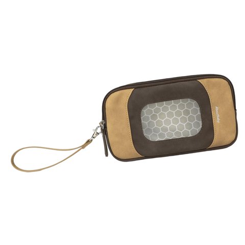 Magideal - Portátil De Bolsas De Toallitas Húmedas, Funda De Soporte Recargable Reutilizable Para Bolsa De Pañales, Bolsa De Toallitas Húmedas Para , Marrón