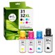 thumbnail image 1 of Recambios de tinta SANAIF 32XL/31 de alto rendimiento 140 ml, color negro, 70 ml CMY, 1 of 7