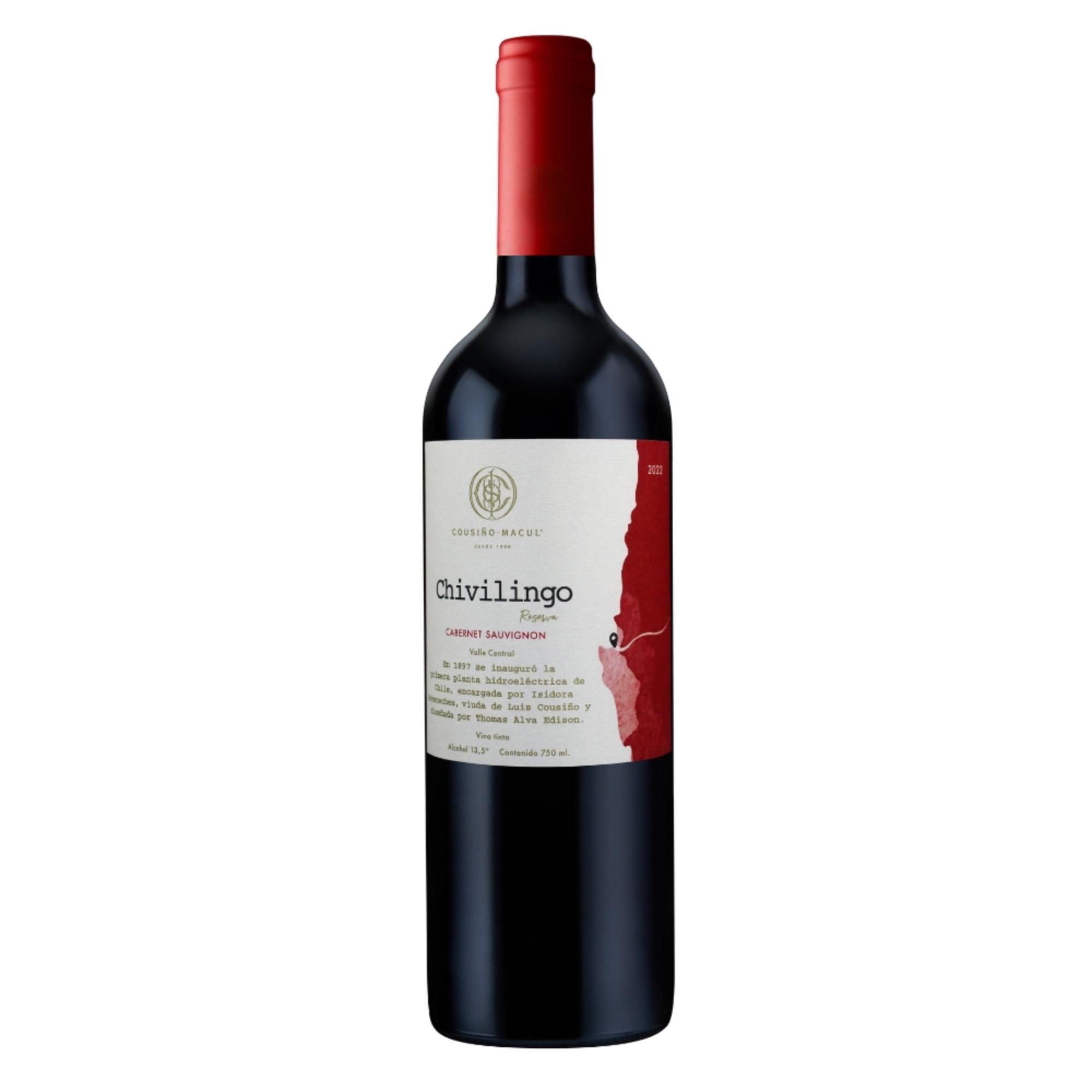 Vino Tinto Cabernet Sauvignon Reserva 13.5° Botella, 750 ml - Lider - $3.330