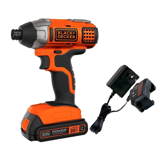 Kit atornillador de impacto 20v + 1 punta+bat+cargador