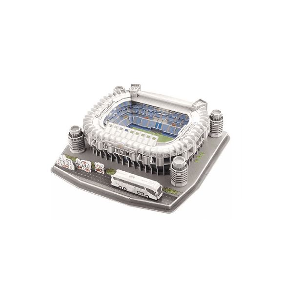 Puzzle 3d estadio santiago bernabéu real madrid multicolor