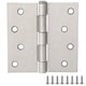 thumbnail image 1 of Bisagras para puerta Design House, paquete de 3, 10 x 10 cm, níquel satinado, 1 of 7