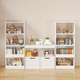 thumbnail image 1 of Book Organizer, toy Storage Cabinet Organizer, White, 1 of 3
