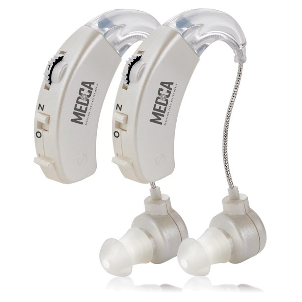 Amplificador Auditivo Digital Detrás del Oído MEDca, Realzador de Sonido - Blanco