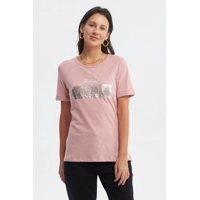 Fashionspark - Polera Mujer Print Palo Rosa- Ll