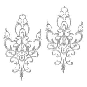 Bothyi - Apliques Bordados Para Coser Parches Bordados De Flores Para Disfraces De Cosplay Plateados