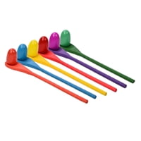 Magideal - Juego De 6 Piezas De Cucharas Para Huevos, Juguetes Para Fiestas, Percepción Del Color, Juego De Carnaval Para Niños, Juegos Al Aire Libre Para Césped