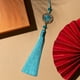 thumbnail image 1 of 1pc Chinese Knot Silk Tassel Pendant - Lucky Happy Symbol for Home Decor DIY Craft & Oriental Mystic New Year Decor, 1 of 4