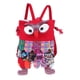 thumbnail image 1 of Bolso lindo de la mochila del remiendo hecha a mano del bolso del remiendo del algodón del búho rojo, 1 of 5