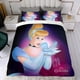 thumbnail image 4 of Cenicienta, la Princesa Conjunto de sábanas temático, trío de piezas, cómodo y amigable con la piel, diseño único, regalo de decoración para el hogar para familiares, amigos y fans,173cm *218cm, 4 of 6