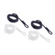 thumbnail image 1 of 4 Piezas De Líneas De Defensa De Barco 1/4 '' X 5 'parachoques Látigos Cuerda De Acoplamiento Azul Oscuro + Blanco, 1 of 5