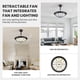 thumbnail image 2 of Ventilador de techo APBEAMLighting 122 cm negro LED regulable, 2 of 9