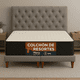 thumbnail image 2 of Cama 2 plaza Capitoné + Respaldo 2P Capitone Gris Claro Perla + Colchón 2P Mery Desing, 2 of 11