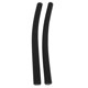 thumbnail image 5 of 1 par de silicona de silicona bicicleta manillar clásico apretones negro mate, 5 of 5