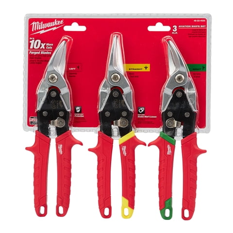 Juego De Tijeras De Aviación 3Pcs Milwaukee 48-22-4533