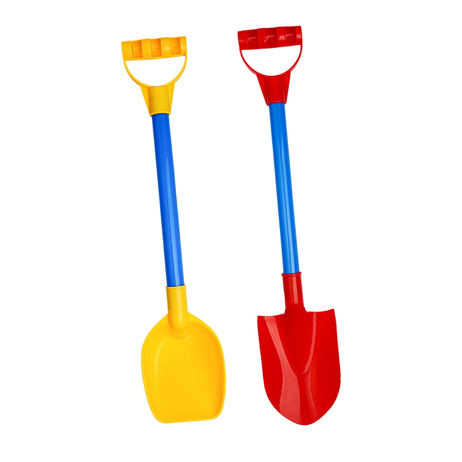 Magideal - 2 Palas De Arena Para Playa Para Niños, Juguetes Educativos Resistentes Para Excavar Arena Y Nieve, Juguetes De Playa Para Jardín Y Patio. L