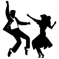 Rienda Libre Graphics - Decomural Jive Dance Couple Latin Dancing Ws-32665