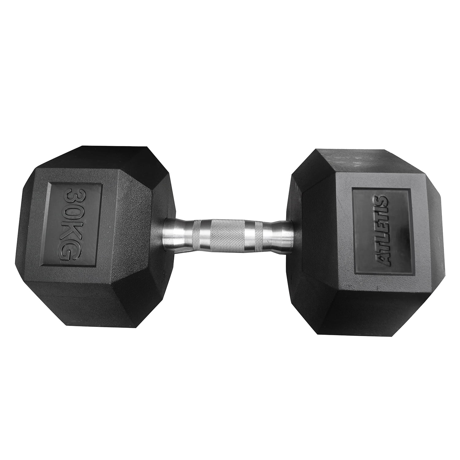 Atletis - Mancuerna Hexagonal 30 Kg Negro