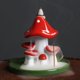 thumbnail image 3 of 1pza Artesanías de Cerámica Encantador Hongo Cascada Flujo de Reversa Quemador de Incienso Soporte de Varilla de Incienso Incensario Decoración Del Hogar Regalos para Niño (sin Incienso), 3 of 6