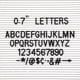 thumbnail image 2 of Letras Veskaoty 300 piezas negras 0,7 pulg., 2 of 6