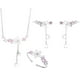 thumbnail image 1 of Conjunto Set Plata 925 Flor Cerezo Cherry Blossom Joya Amor plateado Talla única, 1 of 10