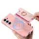thumbnail image 1 of Funda Magnética Para Samsung Galaxy Z Flod 5 Con Billetera Y Anillo Protector Resistente Rosa, 1 of 6