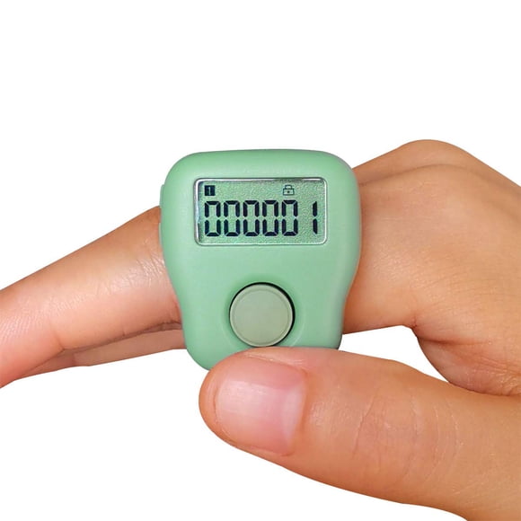 Contador Digital Silencioso Recargable Para Dedo De 6 Canales