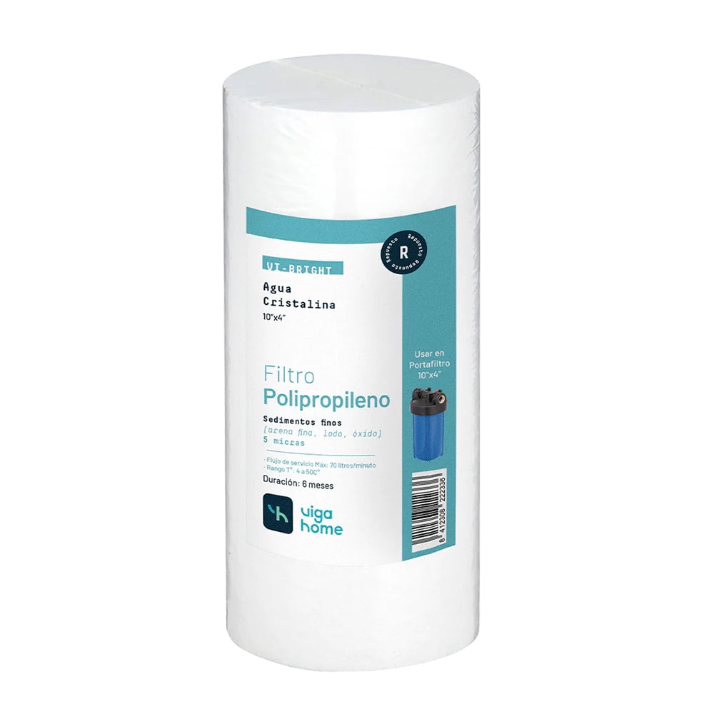 Vigahome - Filtro Polipropileno De 10" X 4 " 5 Micras