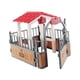 thumbnail image 5 of Establo De Caballos, Modelo, Corral De Caballos, Accesorios De Esgrima Para Decoración De Diseño, Marrón Y Gris, 5 of 5