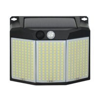 Pro Outdoor - Aplique 294 Led Solar Contra Agua Negro