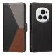 thumbnail image 4 of Cartera Plegable para Honor Magic6 Pro, PU Tricolor con Ranuras, Negro, 4 of 6