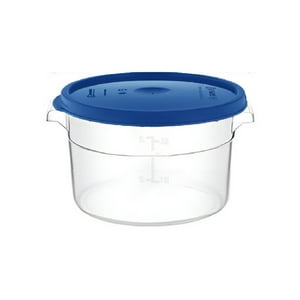 Gastroplast - Contenedor Policarbonato Redondo 2,1 Lt Con Tapa Azul